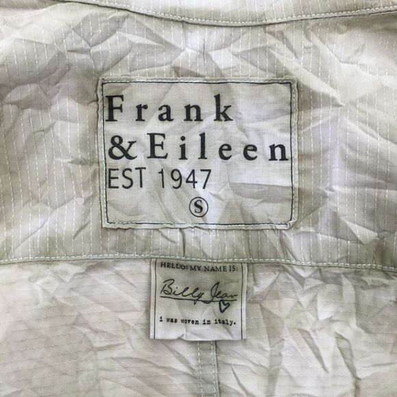 Frank & Eileen Women Billy Jean Shirt sz S Crinkle Button Up Casual Quiet Luxury - Picture 10 of 15
